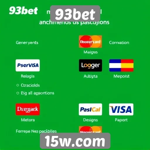 Métodos de pagamento disponíveis na 93bet